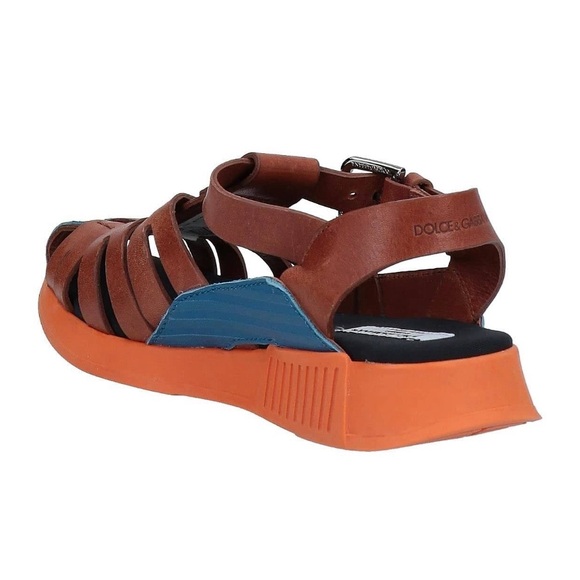 Sandals Dolce & Gabbana for kids. Size 3. Color Brown, Orange, Blue. - Picture 2 of 4